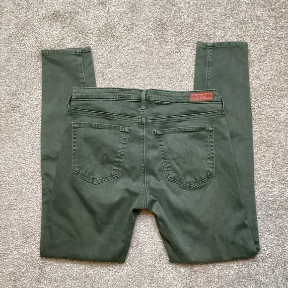 AG The Abbey Sateen Mid-Rise Skinny Ankle Jeans Anthropologie Leg Lengthening 27 - Picture 9 of 10